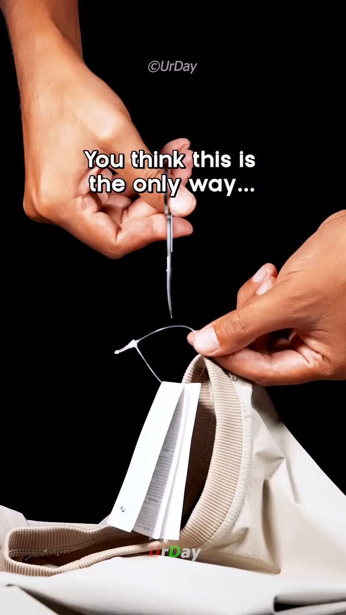 Cómo quitar una etiqueta de una prenda nueva sin tener que cortarla.