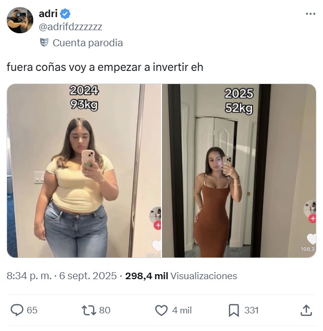 Emparejarte con una "rellenita" y pagarle el Ozempic es como comprar un piso para reformar.