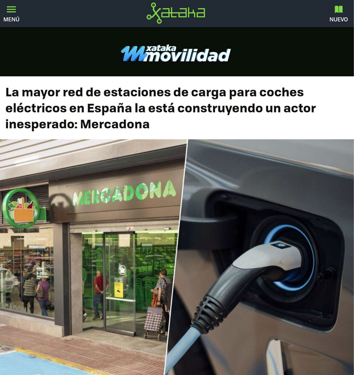 La mayor red de estaciones de carga de España no es la de Tesla.
