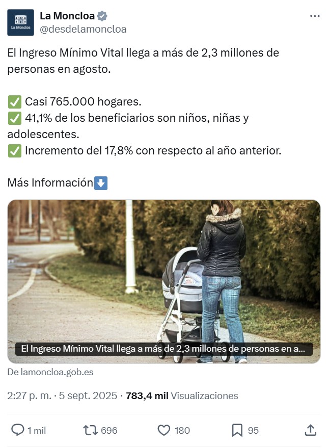 Celebrando la miseria y la dependencia.