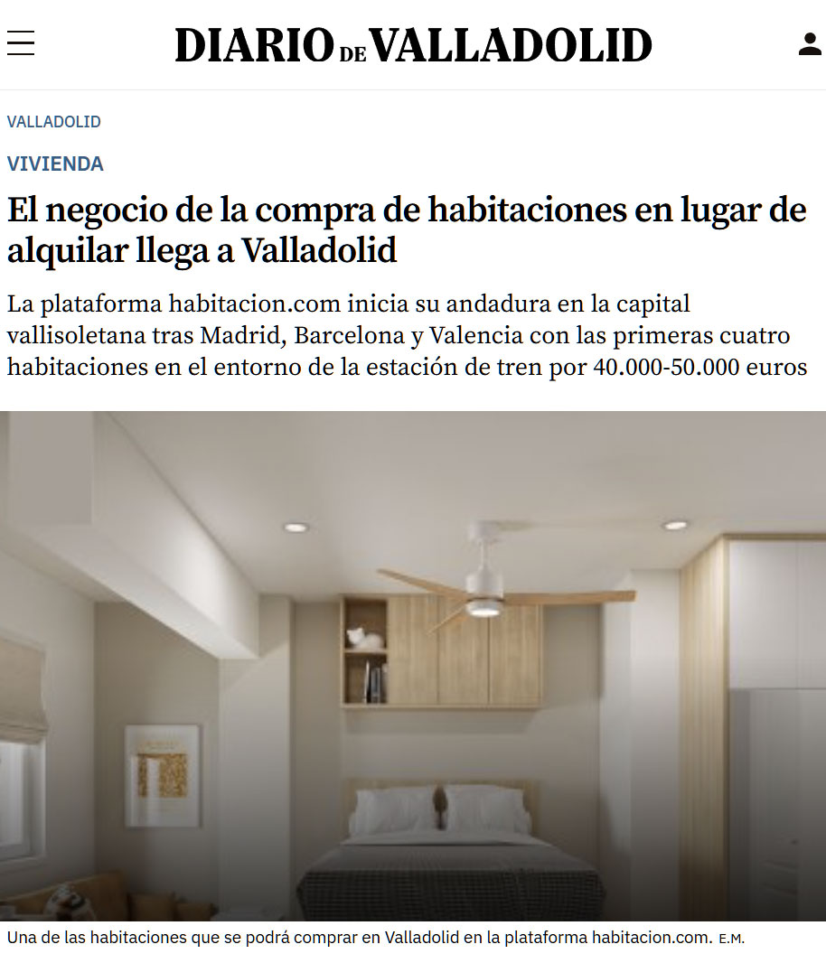 Ya han puesto a la venta las habitaciones de la C/ Asunción en Valladolid