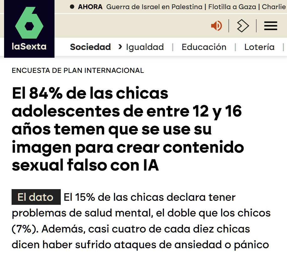 El 72% de los chicos tiene miedo de ser acusado injustamente de acoso o vioIencia de género
