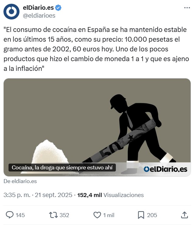 La coca es inmune a la inflación.