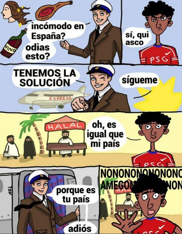 Isabel Pérez Moñino y una mujer musulmana discuten por el velo islámico.