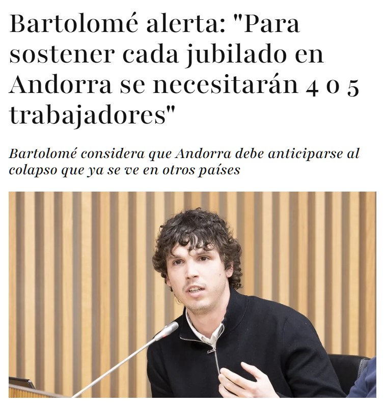 Andorra está viéndole las orejas al lobo de las pensiones.