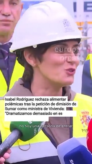 Isabel Rodríguez, ministra de Vivienda: "Dramatizamos demasiado en este país, yo estoy a lo importante"