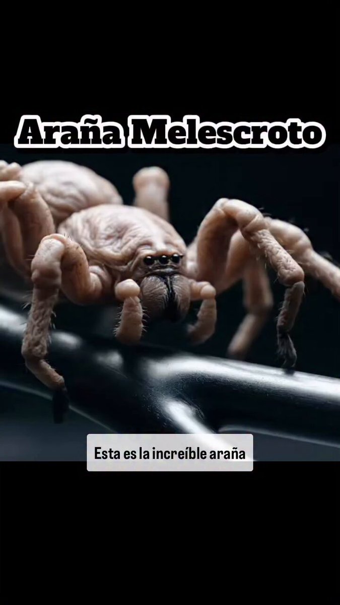 La araña caracterizada por su piel arrugada.