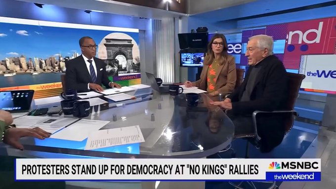 Robert De Niro sobre Trump: "No querrá irse. Lo ha organizado todo con su Goebbels del gabinete, Stephen Miller. Es naz	і, sí lo es. Y es judío, y debería avergonzarse".