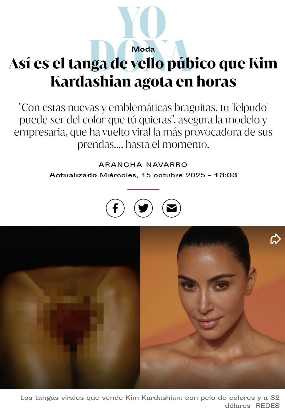 Kardashian lanza un tаngа peludo y se agota en segundos.