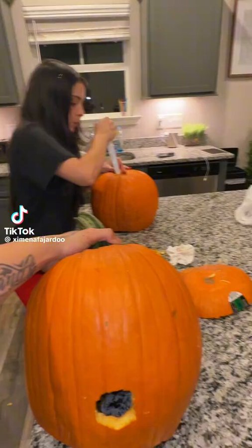 Ya terminé la calabaza.