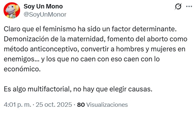 La gente no tiene hijos porque... no quieren tener hijos.