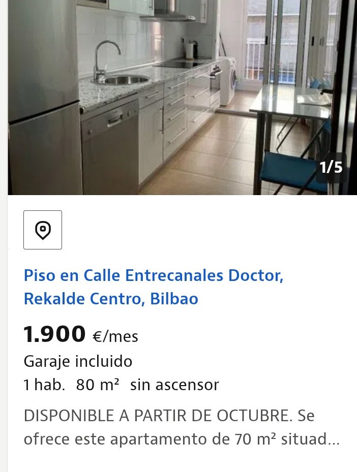Así están las cosas en Bilbao...