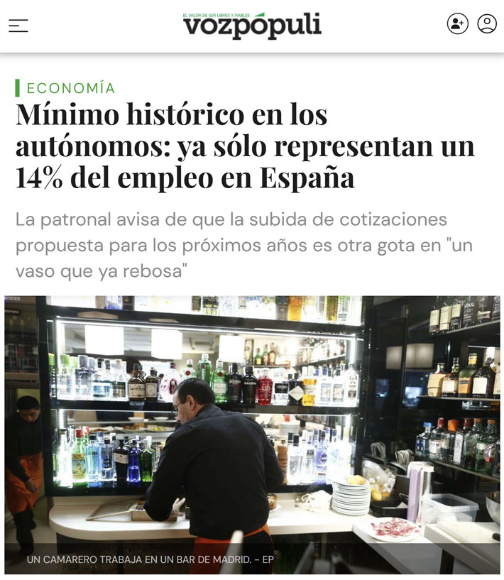 Los autónomos están en peligro de extinción (y no me extraña).