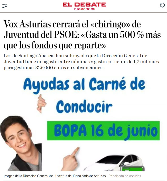 El PSOE de Asturias tiene un chiringuito para gestionar subvenciones de 326.000€ que le cuesta a los ciudadanos 1.700.000€...