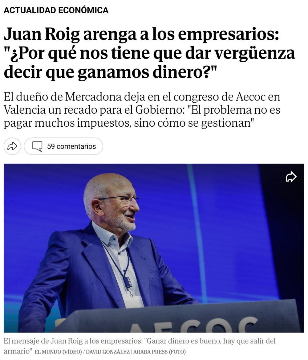 ¿Por qué en España tienes que sentir vergüenza de que te vaya bien?