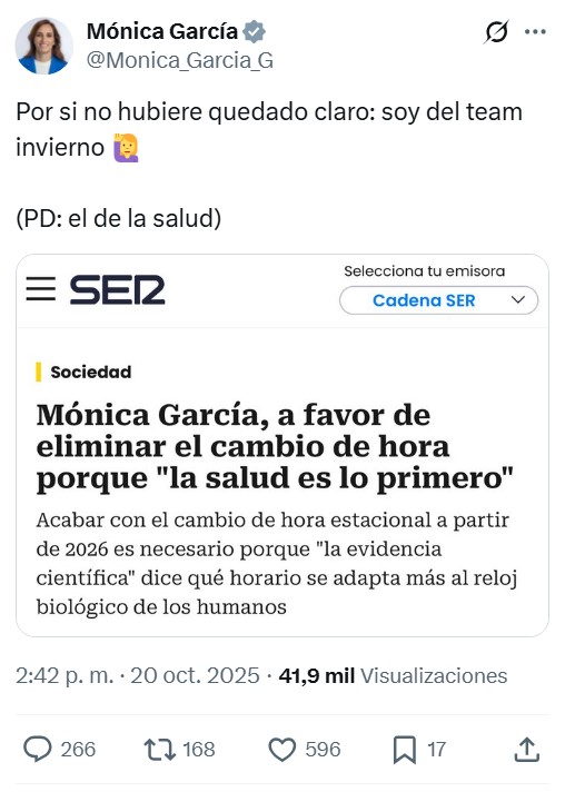 ¿Qué persona (con alma) votaría mantener todo el año el horario DE INVIERNO?