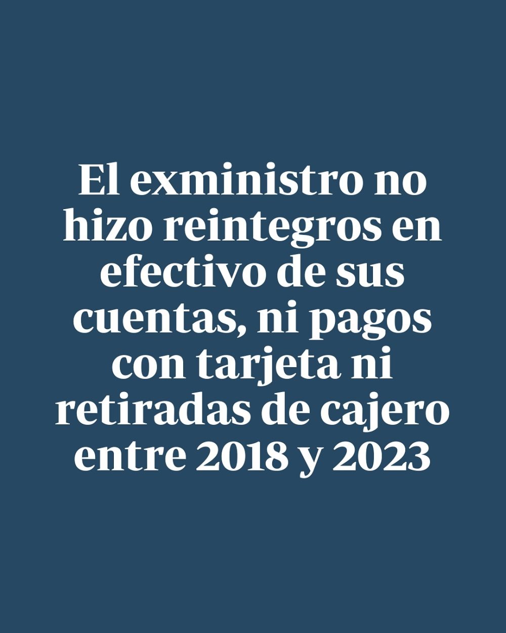 Ábalos no sacó ni un euro de sus cuentas bancarias ni pagó con tarjeta en 5 años.