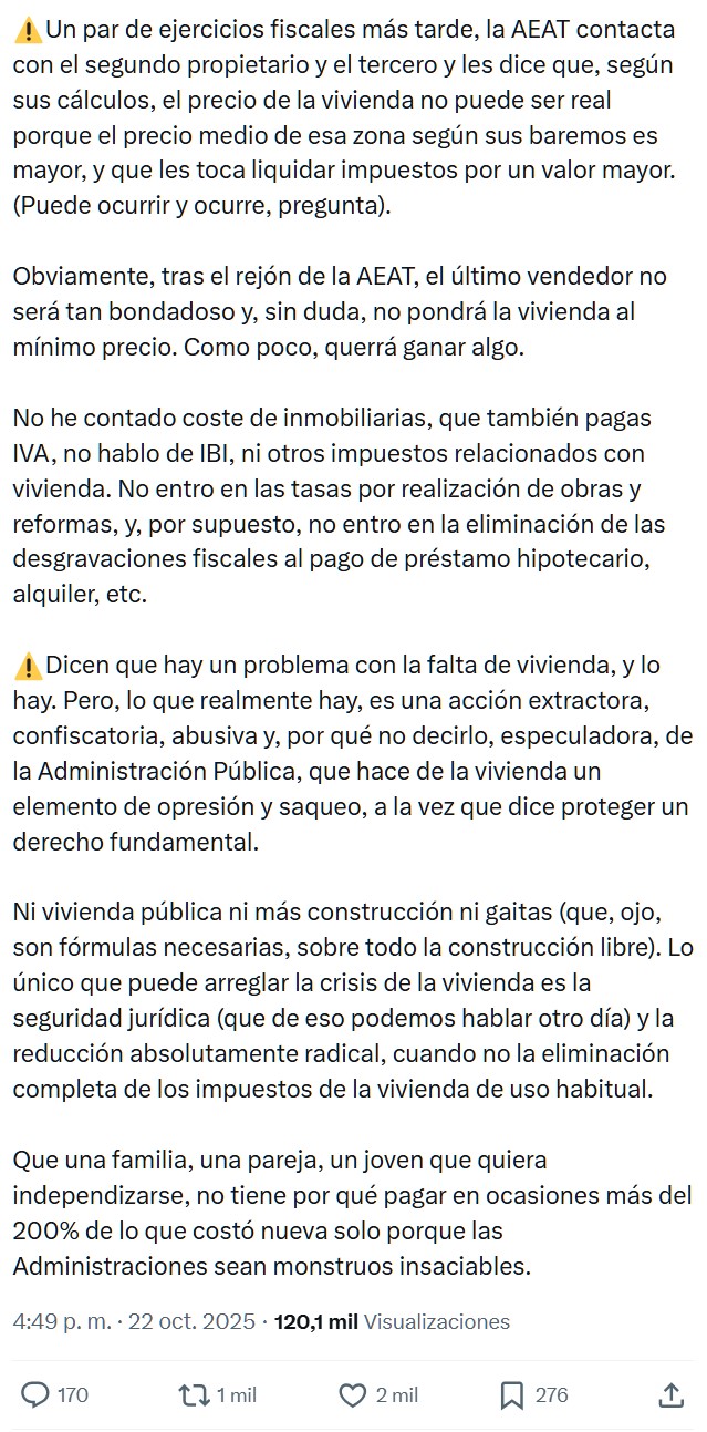 Ahora le entran las prisas.