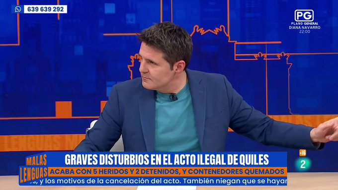 Laura Arroyo (Canal Red, panfleto de Podemos) elogia los actos violentos de Pamplona y Vox responde: "los que propagan odio y vioIencia... también se van".