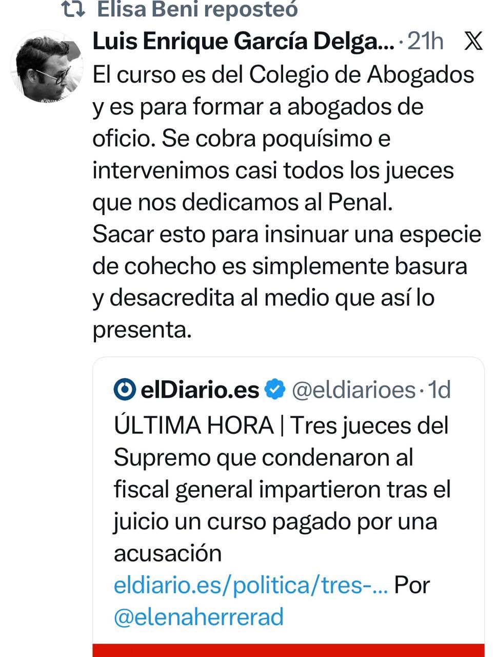 Elisa Beni se despide de El Diario por no querer formar parte de un medio manejado por el Gobierno.