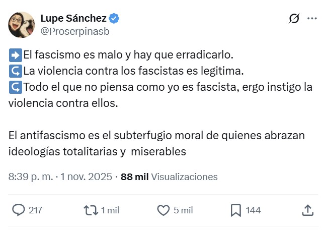Laura Arroyo (Canal Red, panfleto de Podemos) elogia los actos violentos de Pamplona y Vox responde: "los que propagan odio y vioIencia... también se van".