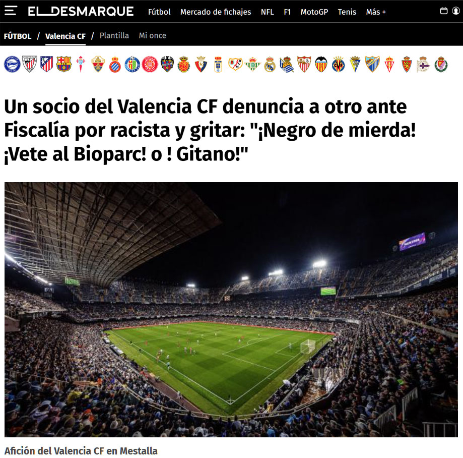 "¡Nеgro de patera! ¡Vete al Bioparc!"