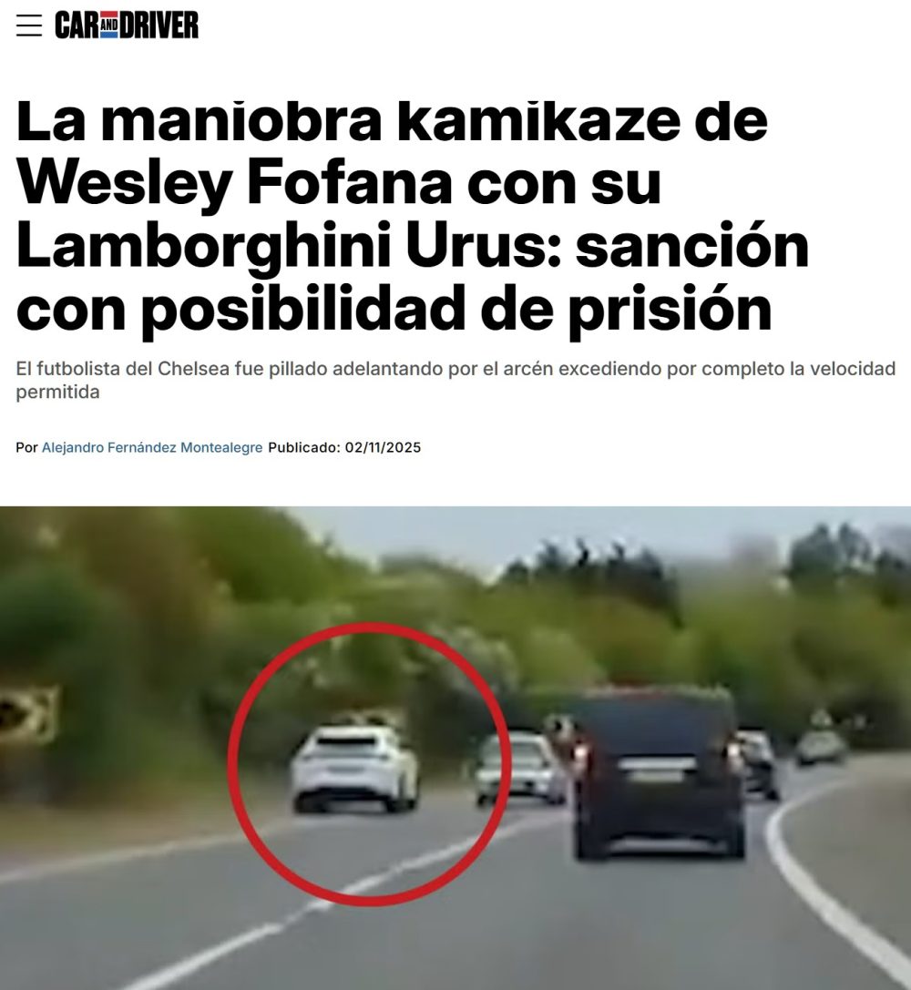 Condenan a 300 horas de servicios para la comunidad al futbolista Wesley Fofana por esta maniobra con su Lamborghini Urus.