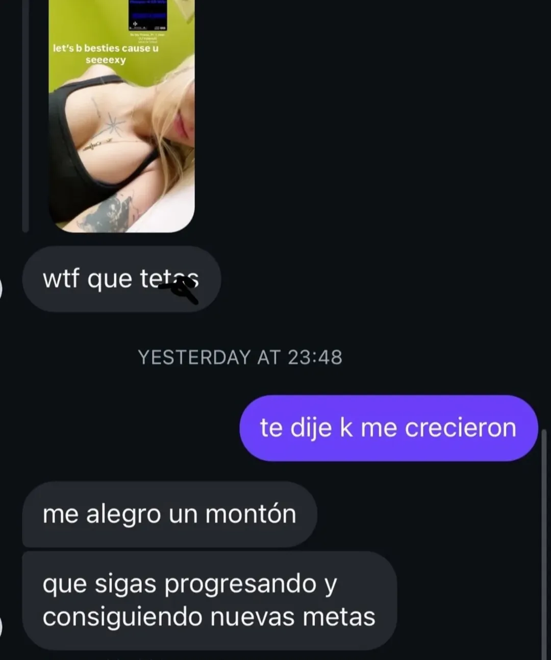 Alegrarse por los demás es bonito.