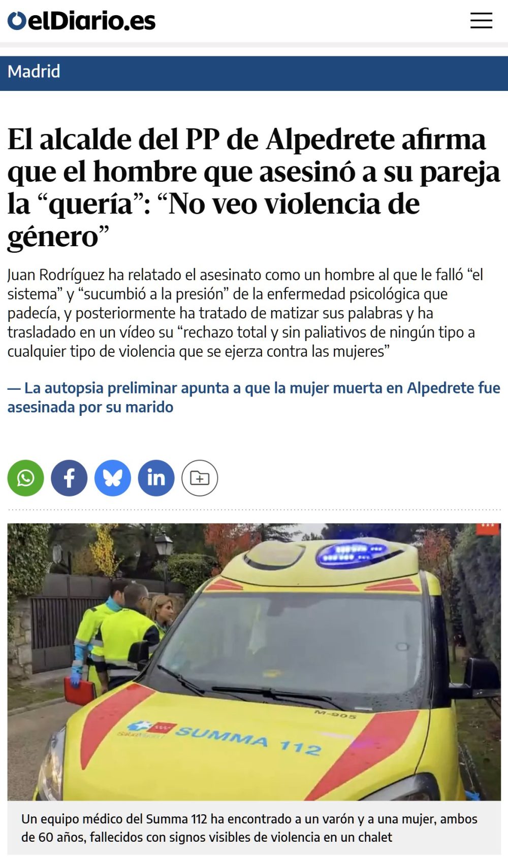 ¿Qué ha pasado en Alpedrete y por qué le interesa tanto este caso al feminismo?