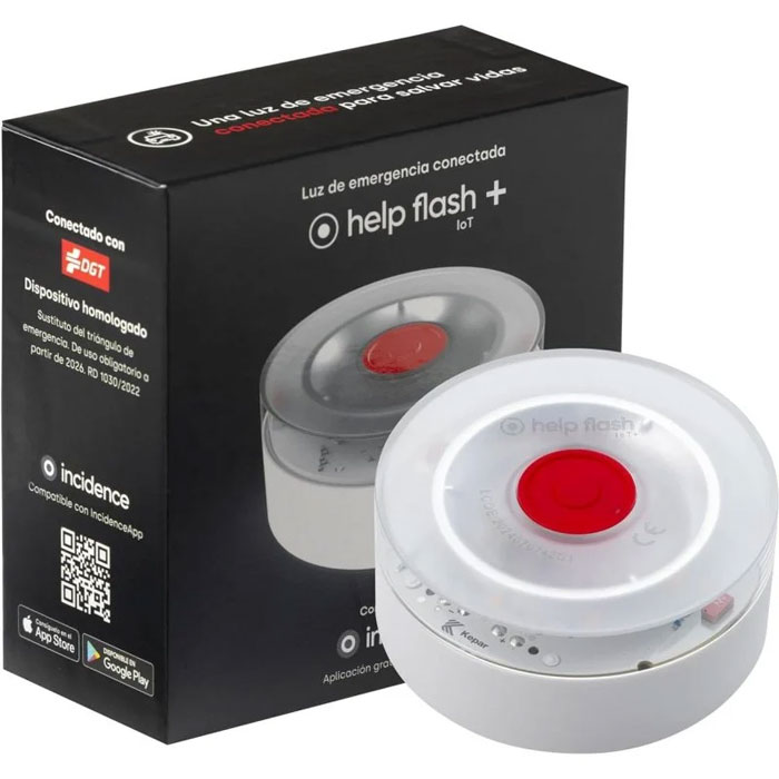 Ángel Soplagaitas critica las balizas V16 mientras intenta vendernos la suya, que resulta ser un rebranding CARO de otro producto.