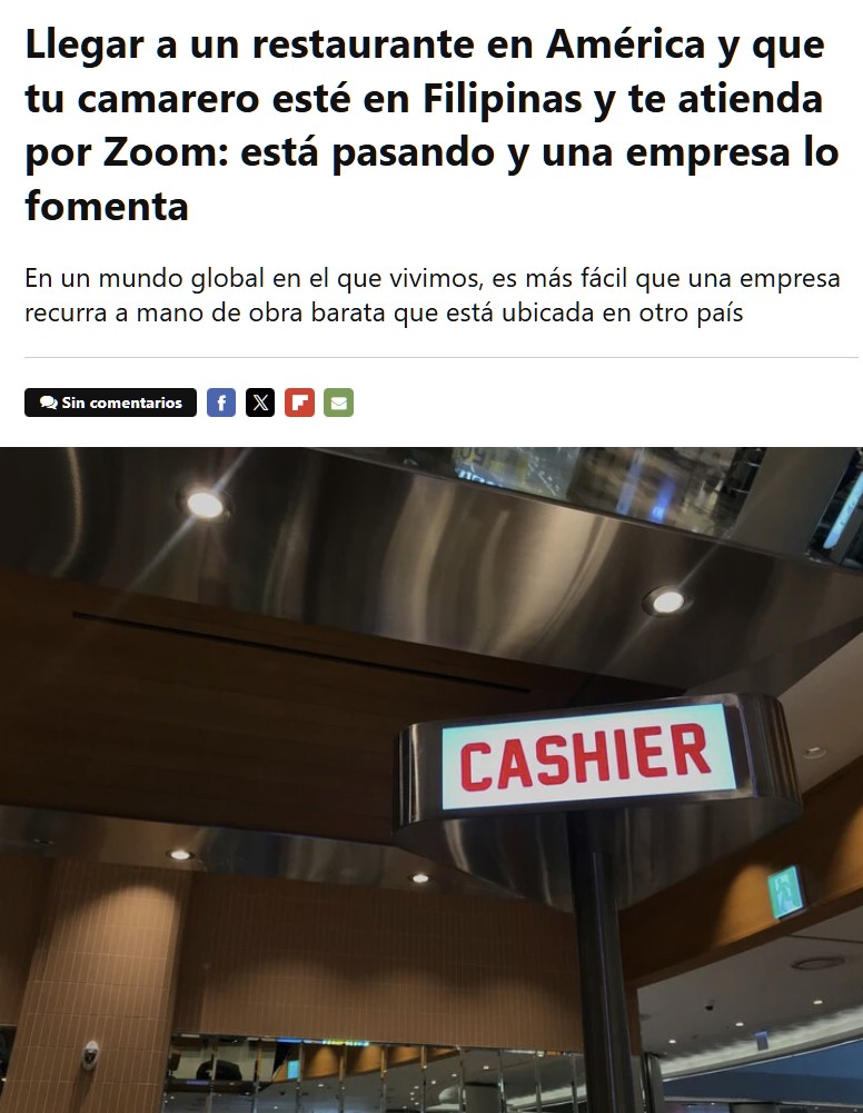 Después de los hoteles en EE.UU. que tienen el personal atendiendo online desde la India, llega...