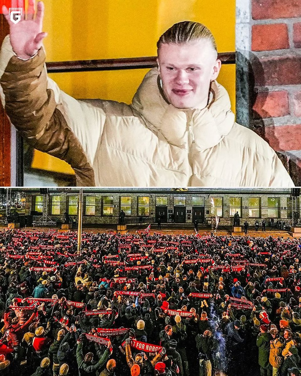 La selección noruega de fútbol llega a Oslo tras clasificarse para el Mundial por primera vez desde 1998.