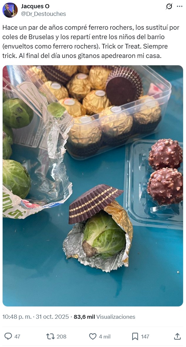 La broma de los Ferrero Rocher.