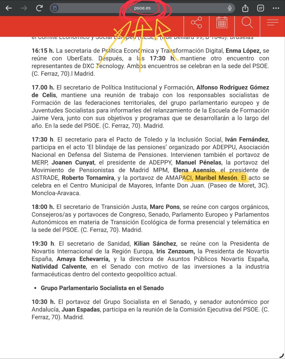 Maribel, la pensionista de Schrödinger.