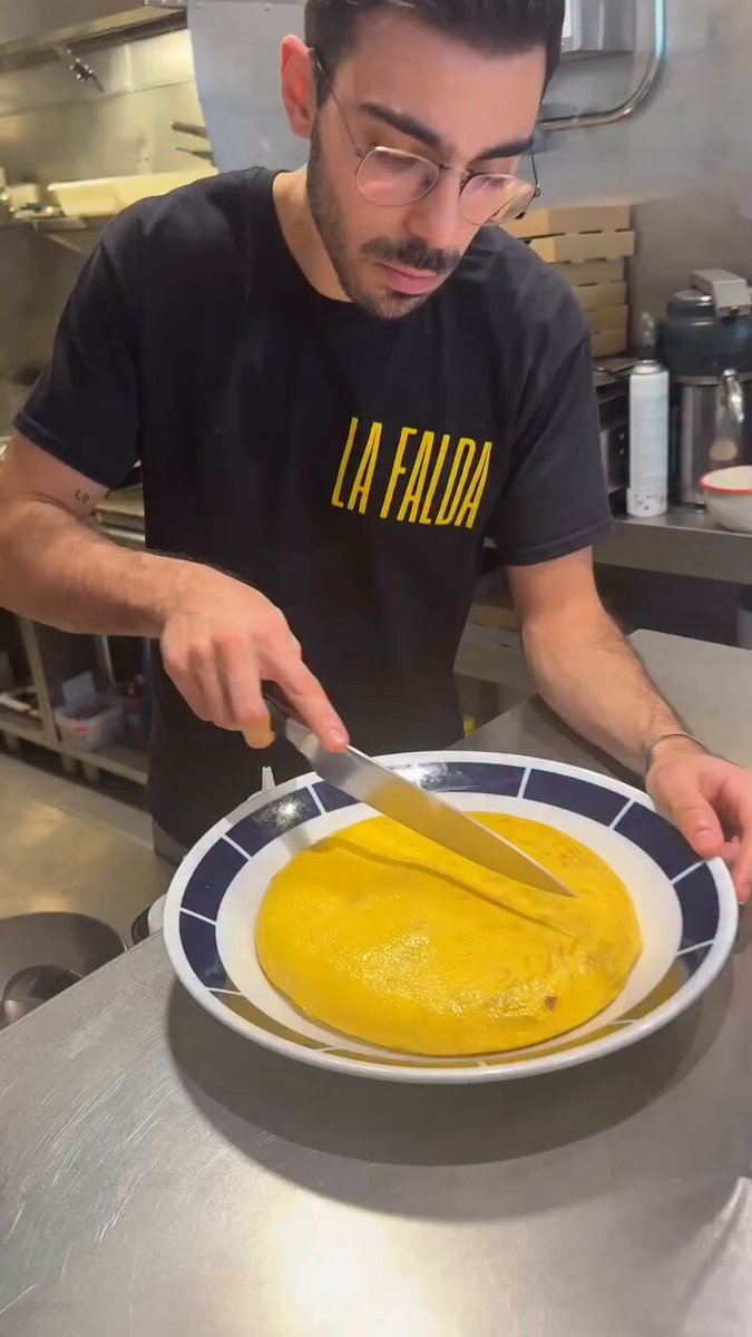 Así luce la mejor tortilla de España.