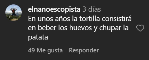 Así luce la mejor tortilla de España.