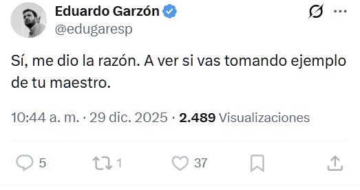 Ver "debatir" a Bastos con Eduardo Garzón es como ver el penalti de Maradona a un niño sin piernas.