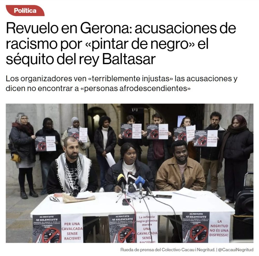 Ya estamos otra vez con la tontería de la "black face"...