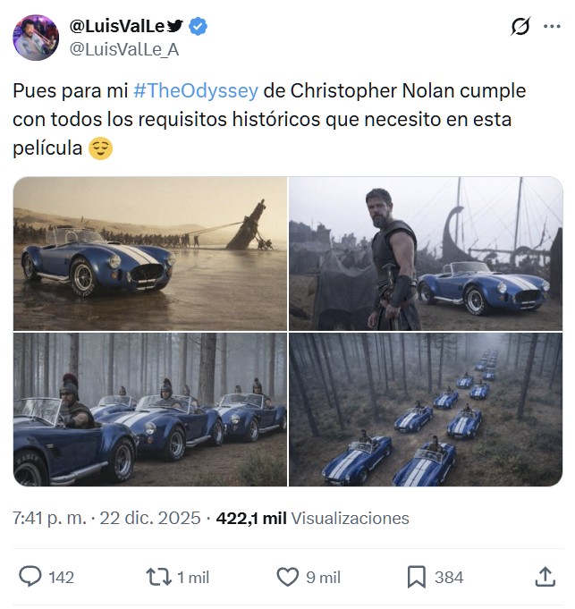 Perfectamente ambientada.