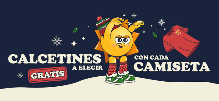 Calcetines gratis con cada camiseta Pampling