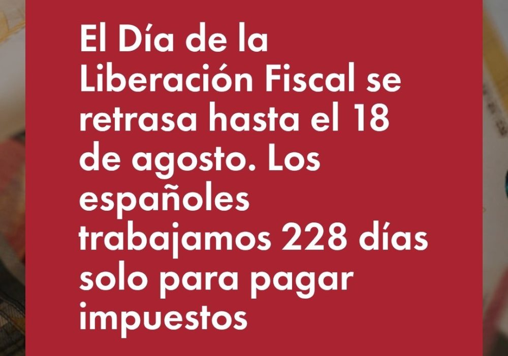 El esfuerzo fiscal mide cuántos meses de trabajo necesitas para pagar impuestos directos e indirectos. Es decir: cuánto de tu vida se va en sostener al sistema.