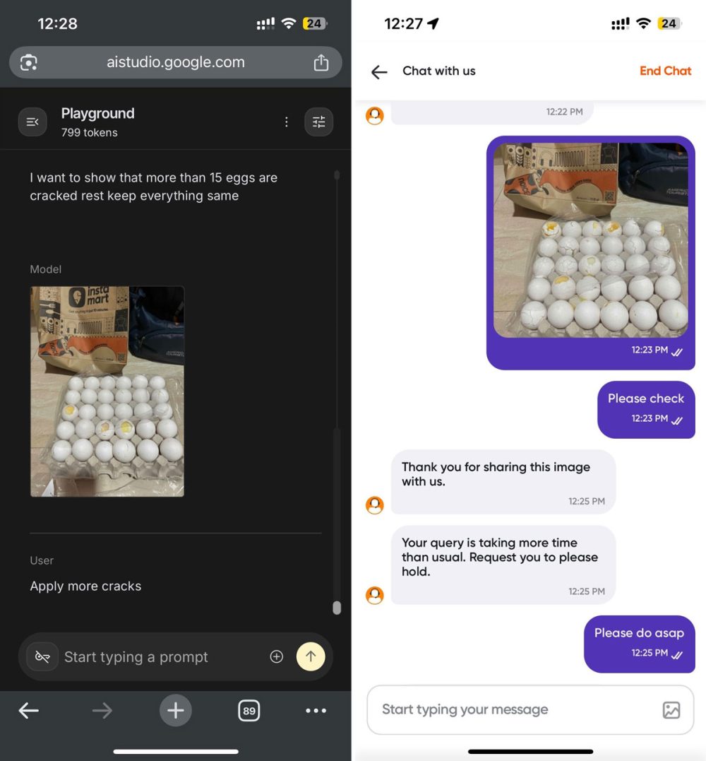 La gente está usando la IA para fingir que los productos llegan dañados y conseguir devoluciones.