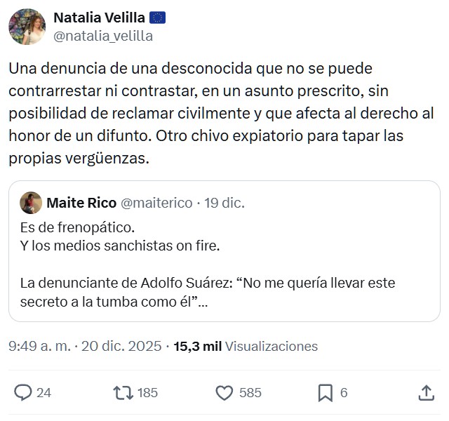 "Mañaneros 360 se ha puesto en contacto con la familia de Adolfo Suárez para recabar su versión, sin obtener respuesta"