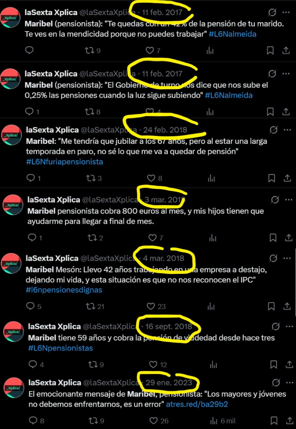 Maribel, la pensionista de Schrödinger.