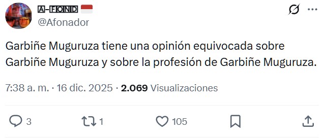 Pero Garbiñe, mujer... ¿Cómo se te ocurre decir la verdad?