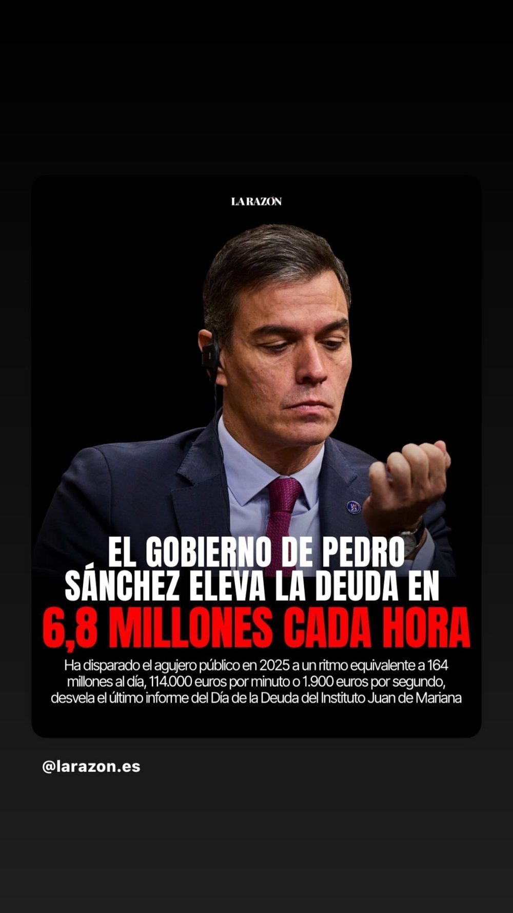 Tú apretándote el cinturón evitando pillar préstamos porque no quieres pillarte los dedos, y mientras tanto tu gobierno...