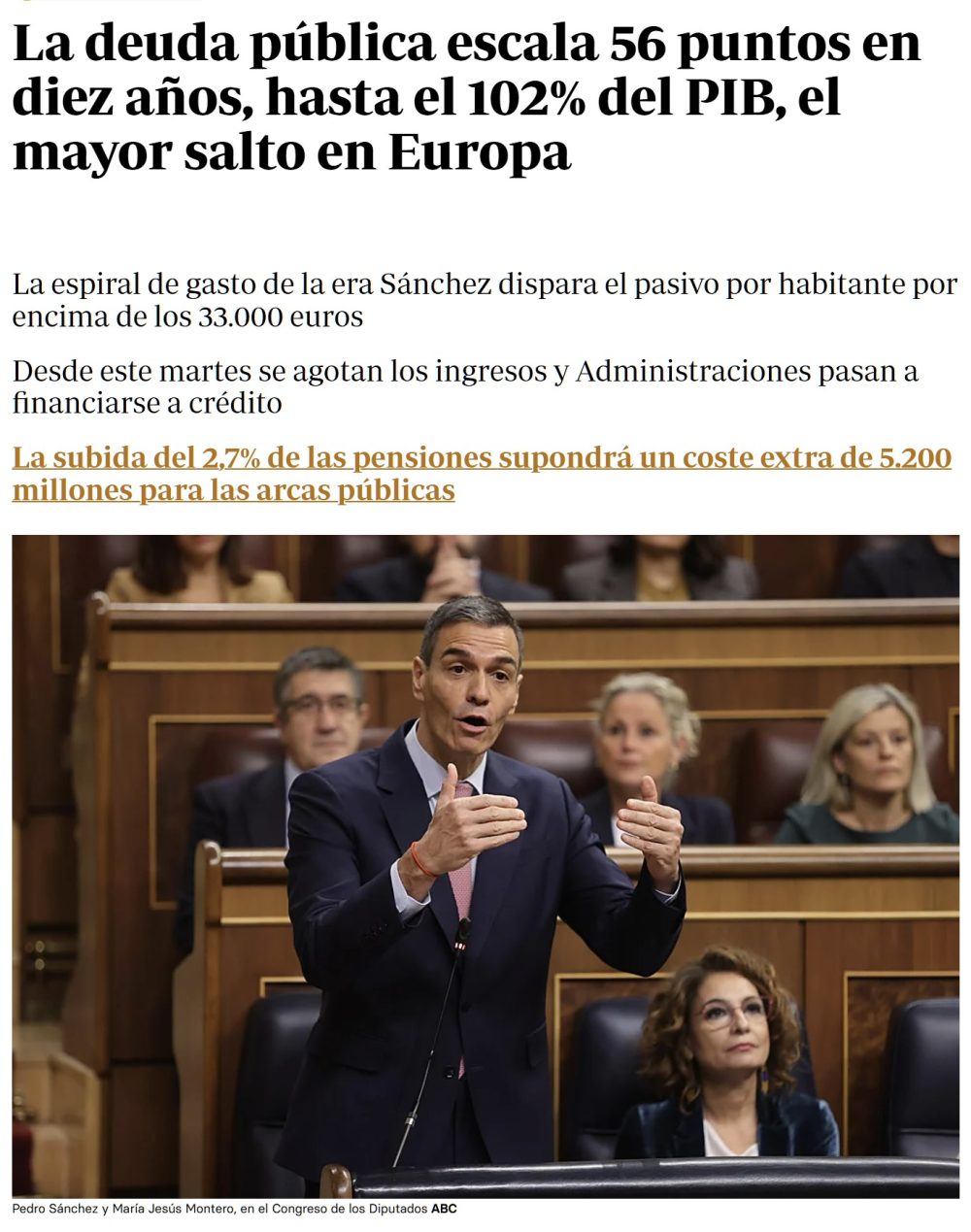 Tú apretándote el cinturón evitando pillar préstamos porque no quieres pillarte los dedos, y mientras tanto tu gobierno...