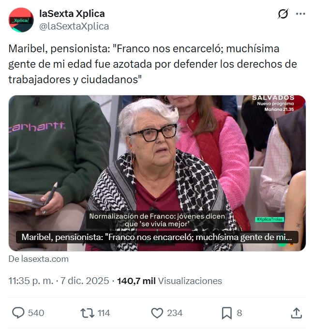 Maribel, la pensionista de Schrödinger.