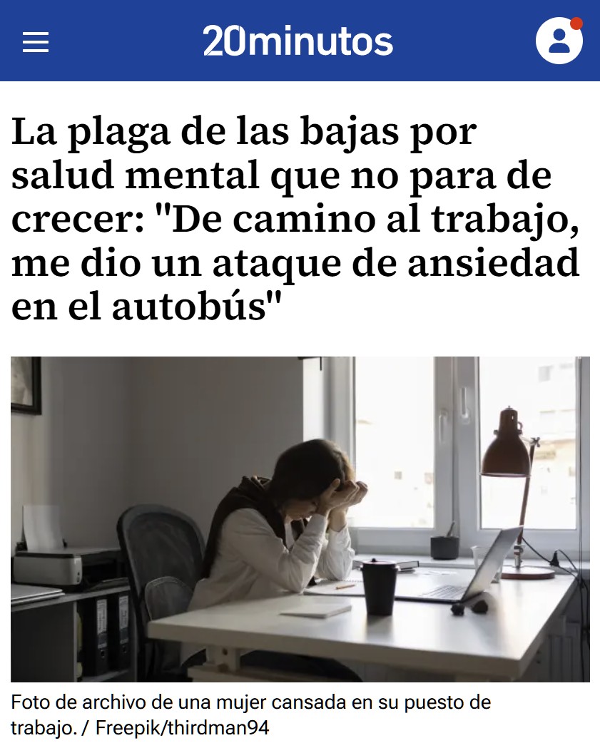 La plaga de las bajas por salud mental.