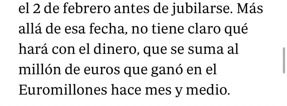 Soledad tiene la suerte del ganador.